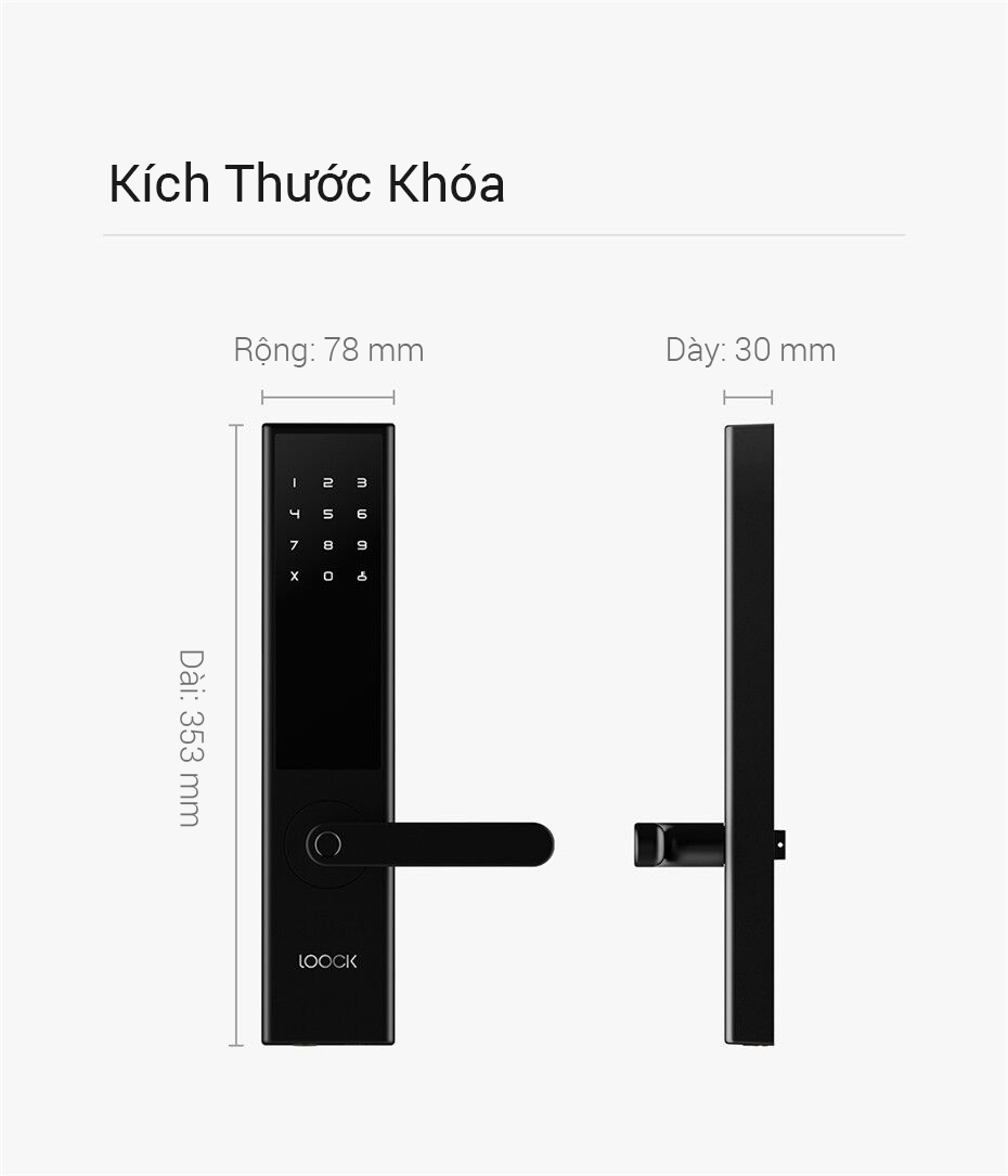 Khóa Cửa Thông Minh Xiaomi LOOCK Classic 27