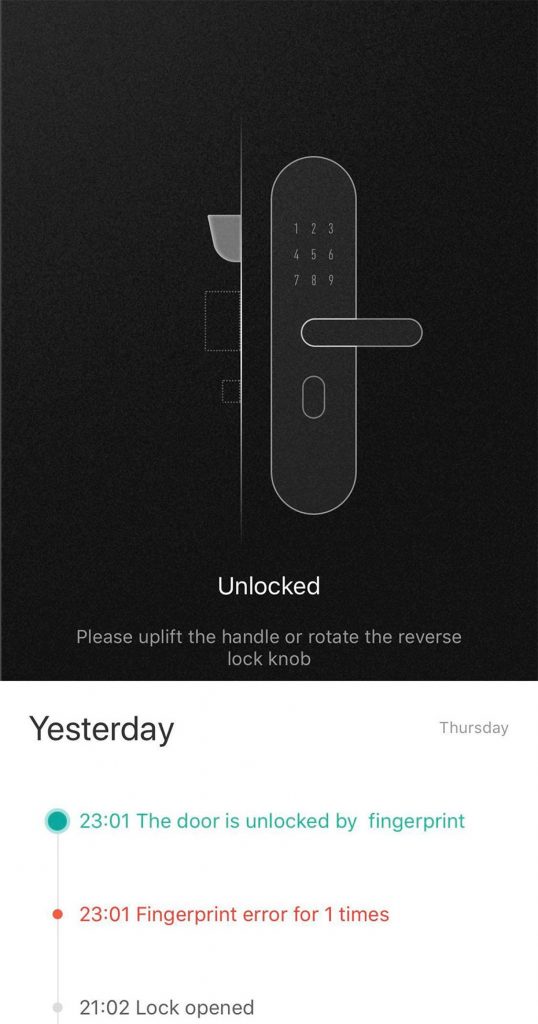 Khoá Cửa Thông Minh Xiaomi Mi Smart Door Lock 16