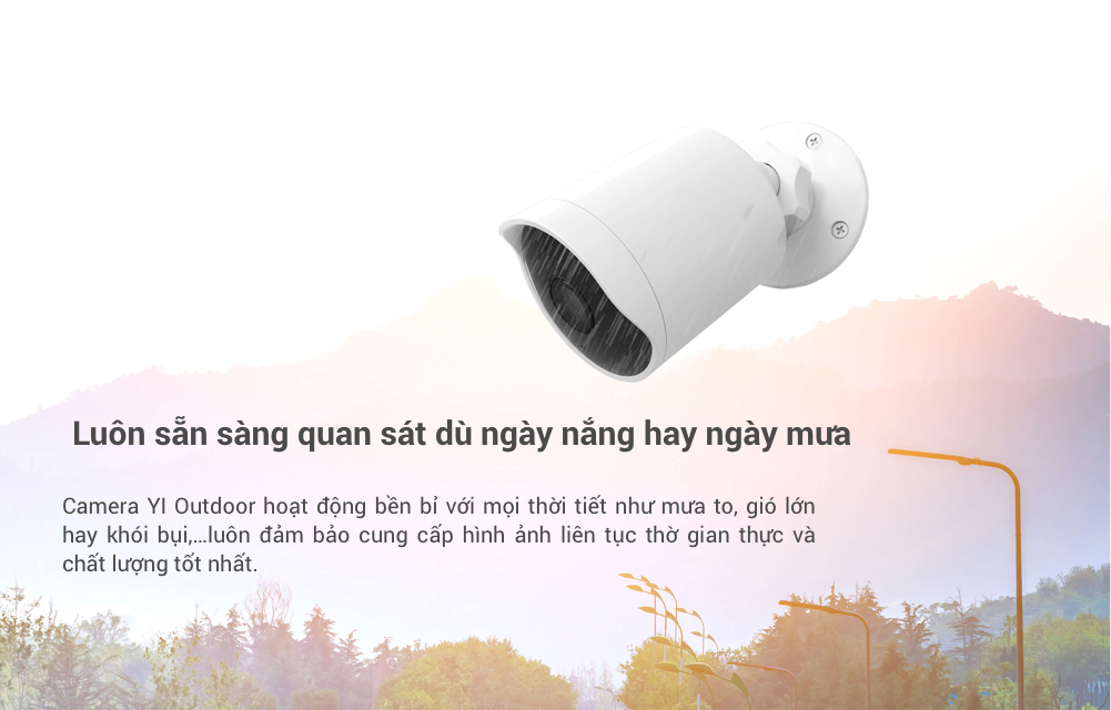 Camera IP Giám Sát Ngoài Trời YI Outdoor Edition 1080p